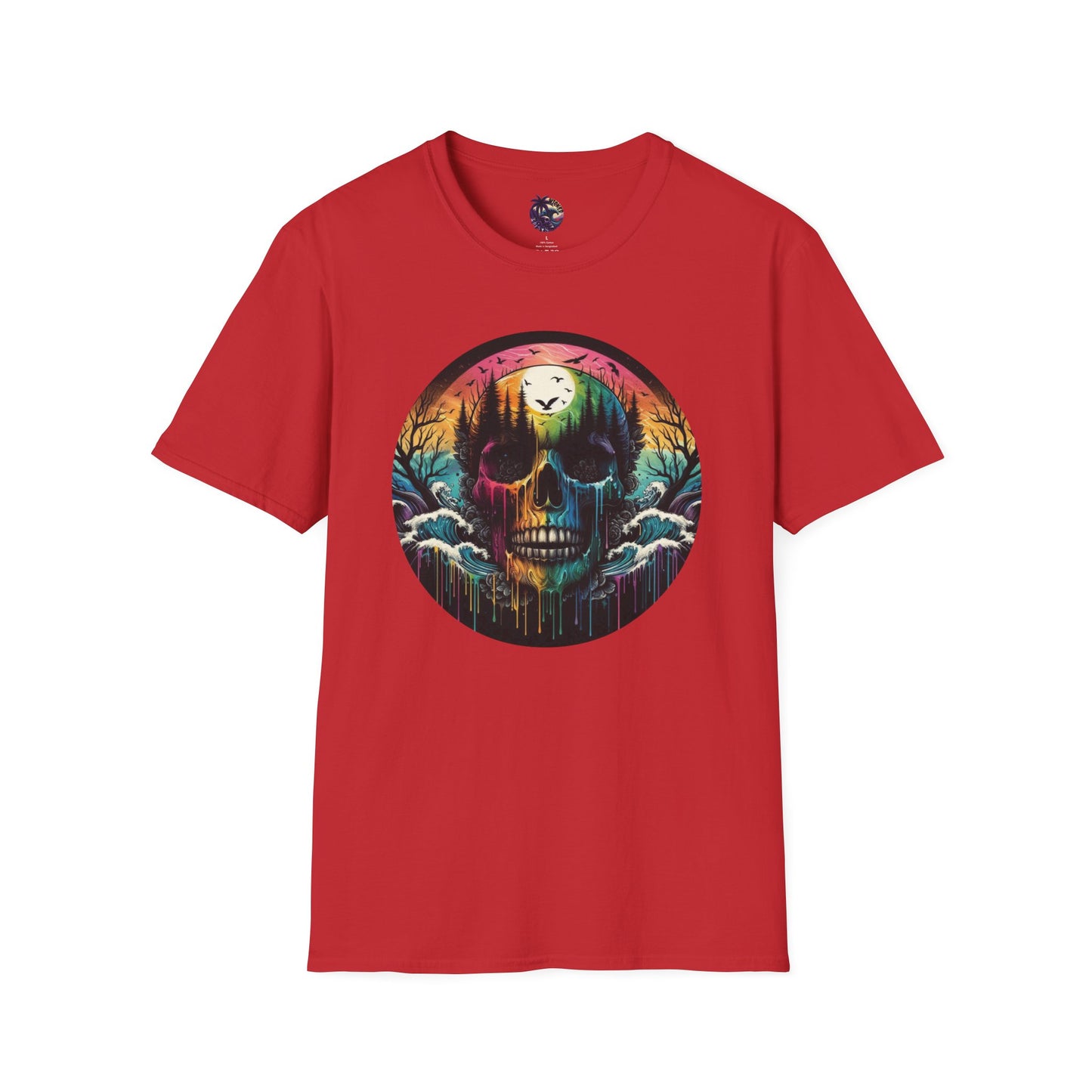 Rainbow Skull Softstyle Unisex T-Shirt