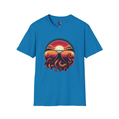 Aviator Sunglasses Sunset Tentacles Unisex T-Shirt