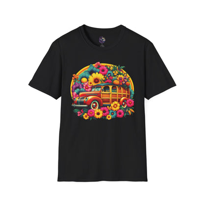 Retro Floral Woody Unisex T-Shirt
