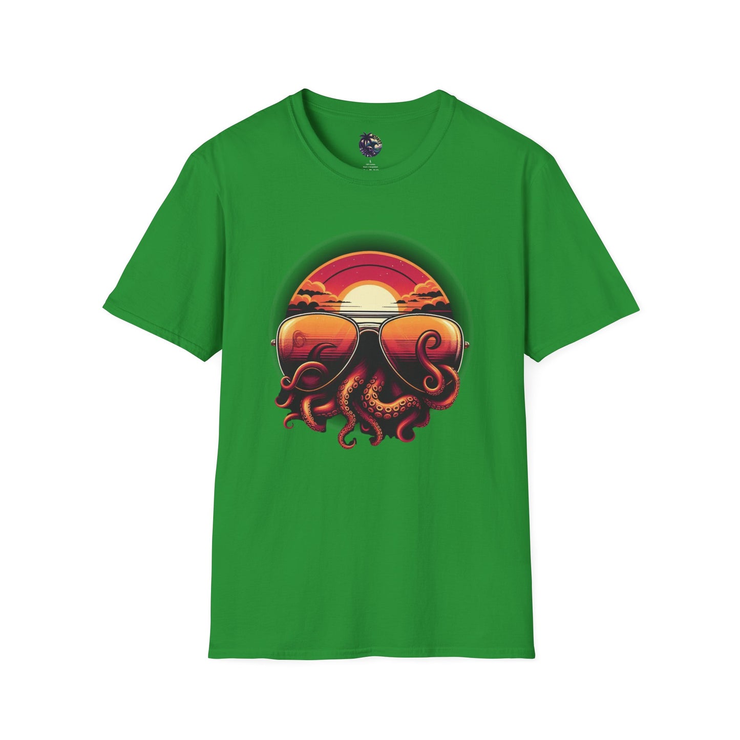 Aviator Sunglasses Sunset Tentacles Unisex T-Shirt