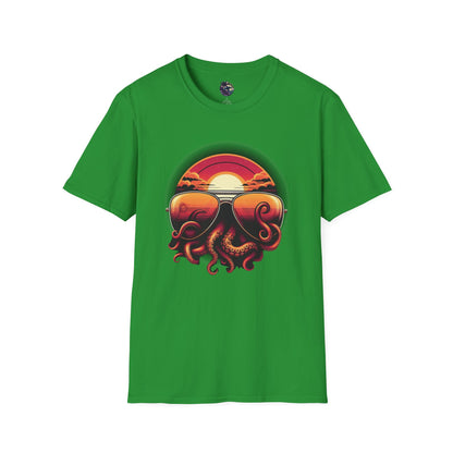 Aviator Sunglasses Sunset Tentacles Unisex T-Shirt