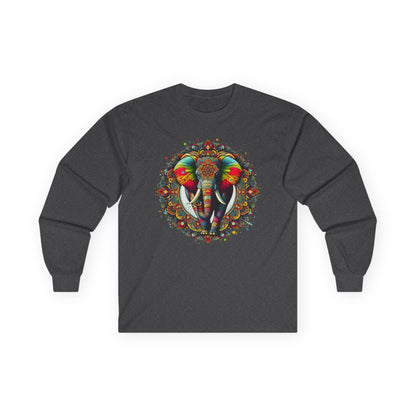 Elephant Mandala Unisex Long Sleeve Shirt