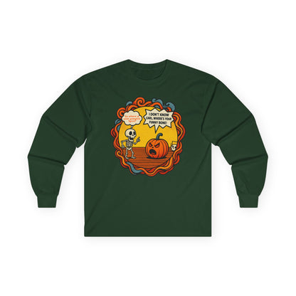 Pumpkin Spice vs Funny Bone Unisex Long Sleeve Shirt
