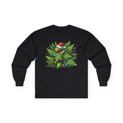 Holiday Snail Unisex Long Sleeve Shirt
