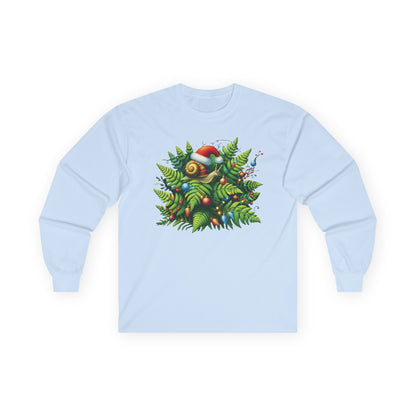 Holiday Snail Unisex Long Sleeve Shirt