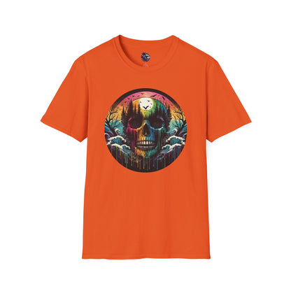 Rainbow Skull Softstyle Unisex T-Shirt