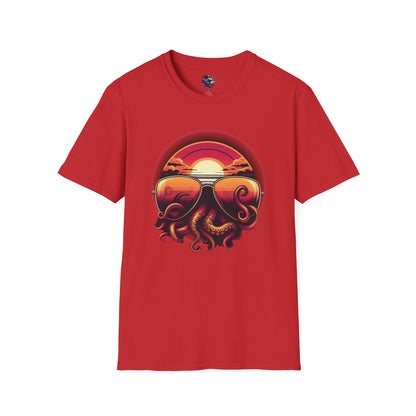 Aviator Sunglasses Sunset Tentacles Unisex T-Shirt