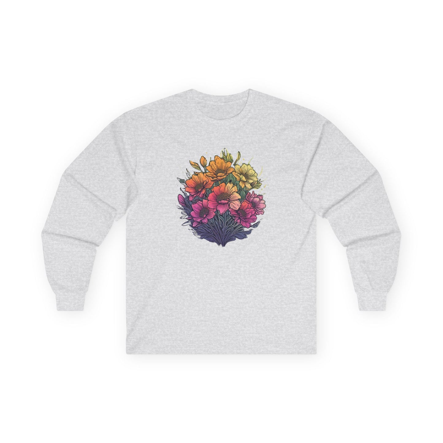 Summer Flowers Unisex Long Sleeve Shirt