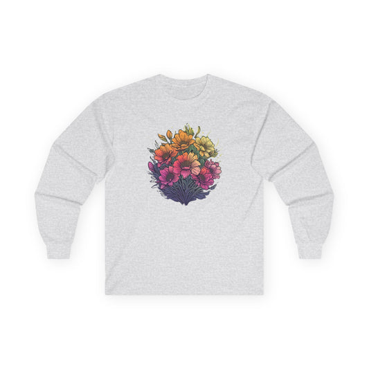 Summer Flowers Unisex Long Sleeve Shirt