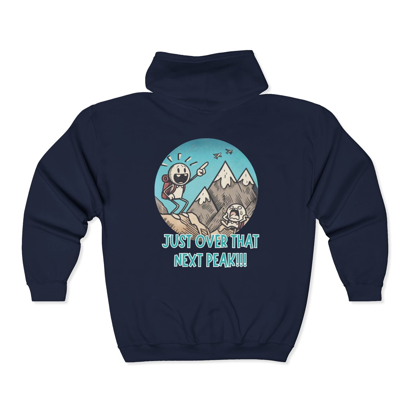 Just Over That Next Peak Unisex Zip-Up Hoodie