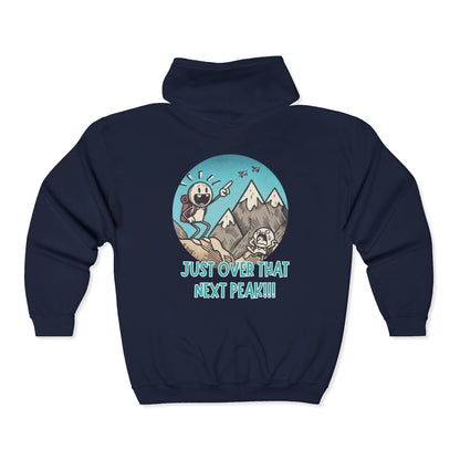 Just Over That Next Peak Unisex Zip-Up Hoodie