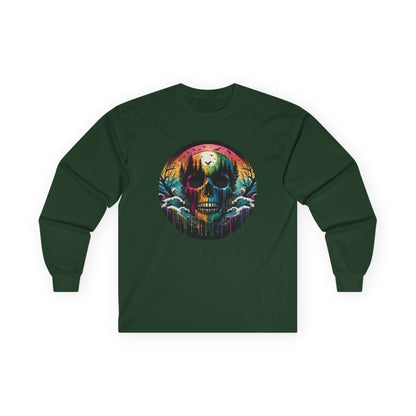 Rainbow Skull Softstyle Unisex Long Sleeve Shirt