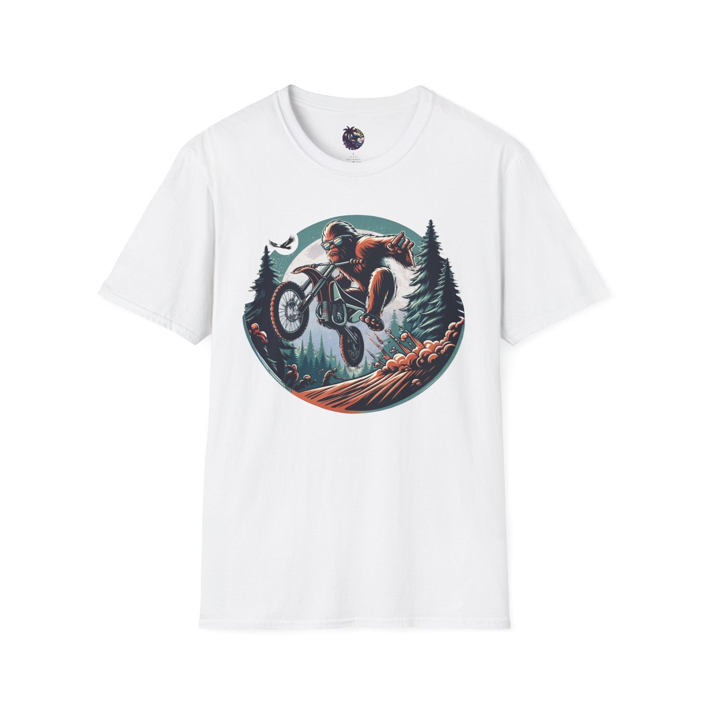 Sasquatch Dirt Bikin' Unisex T-Shirt