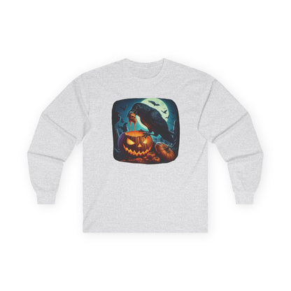 Raven Skull Unisex Long Sleeve Shirt