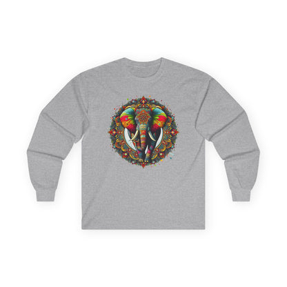 Elephant Mandala Unisex Long Sleeve Shirt