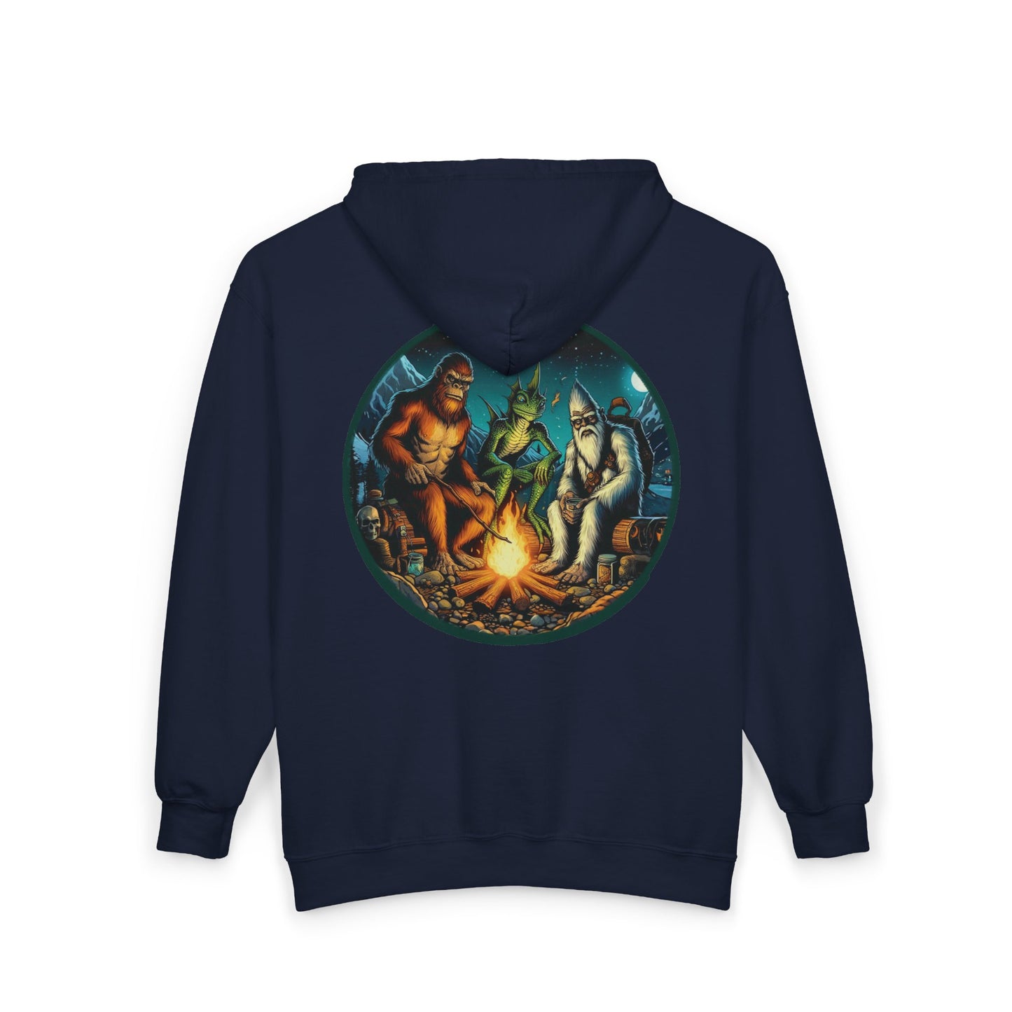 Cryptid Camping Trip Unisex Zip-Up Hoodie