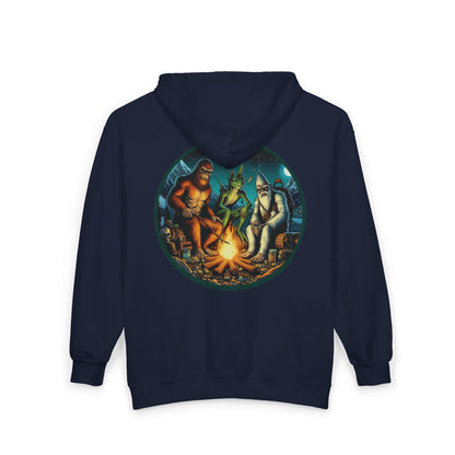 Cryptid Camping Trip Unisex Zip-Up Hoodie