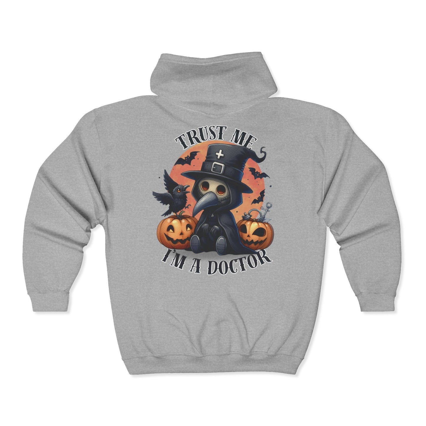 Plague Doctor Unisex Zip-Up Hoodie