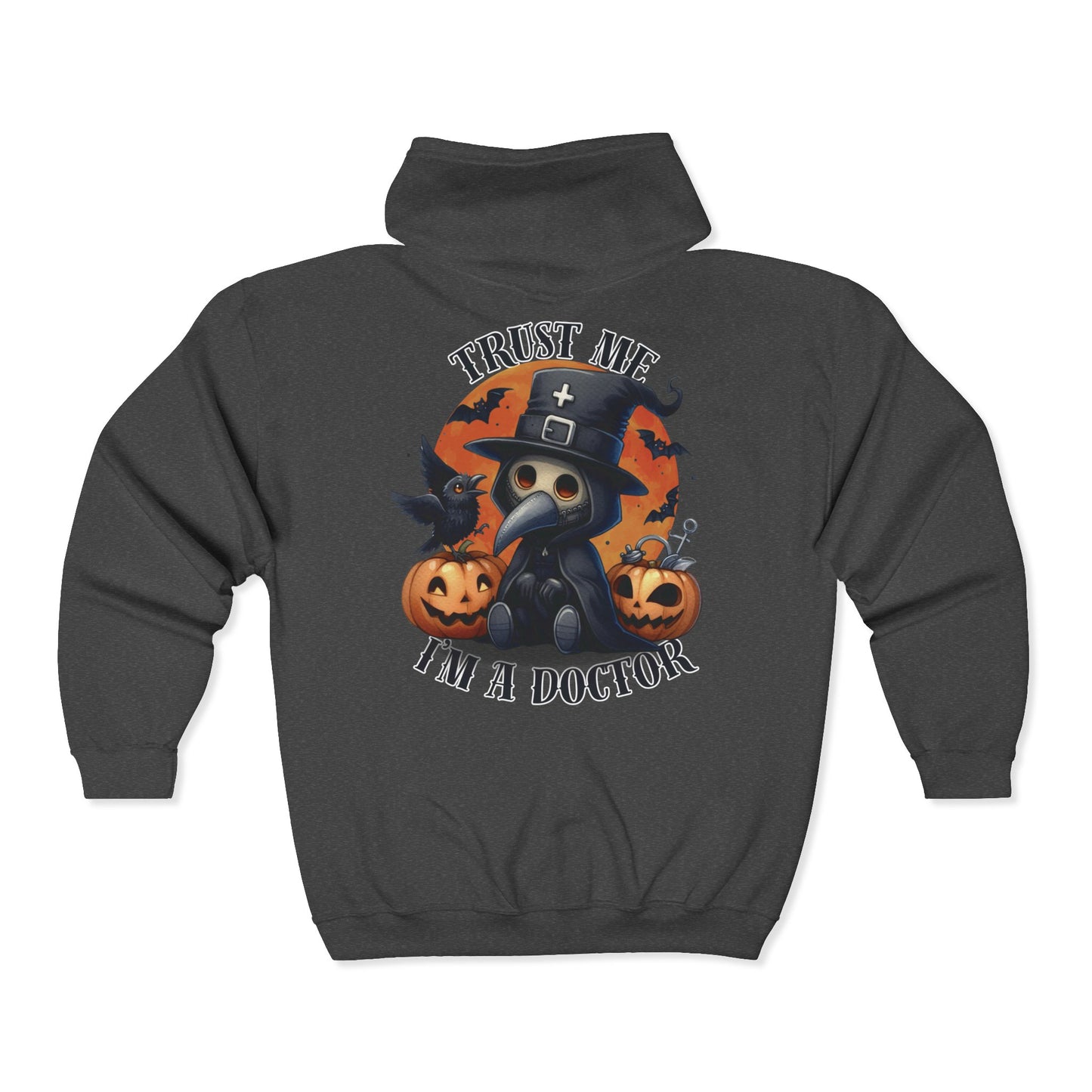 Plague Doctor Unisex Zip-Up Hoodie