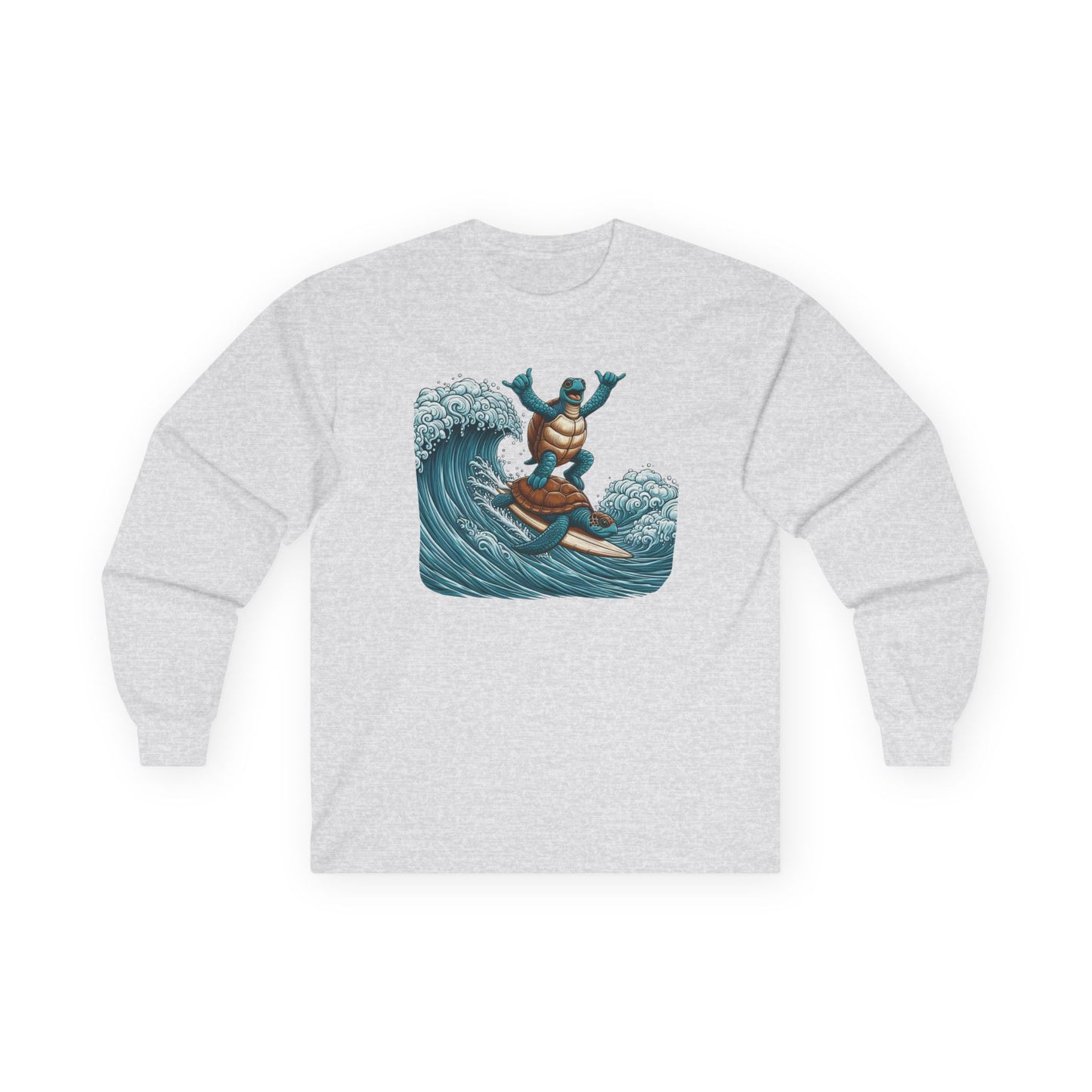 Surfing Sea Turtles Unisex Long Sleeve Shirt