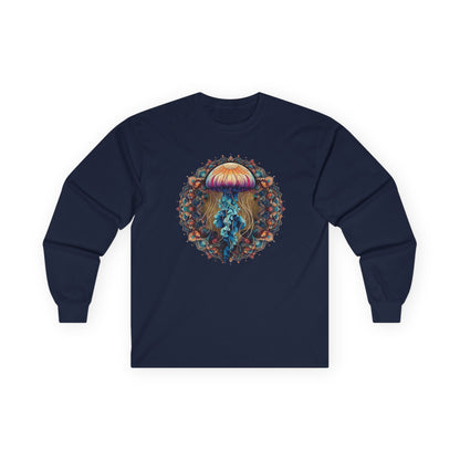 Jellyfish Mandala Unisex Long Sleeve Shirt