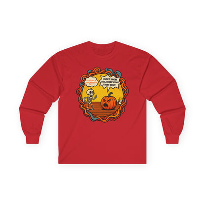 Pumpkin Spice vs Funny Bone Unisex Long Sleeve Shirt