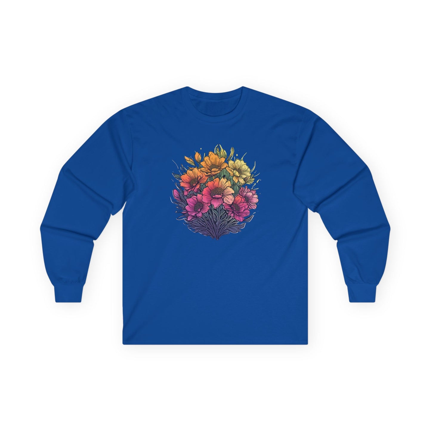 Summer Flowers Unisex Long Sleeve Shirt