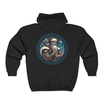 Viking Santa Unisex Zip-Up Hoodie