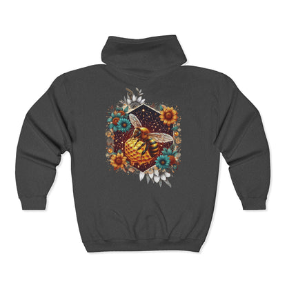 Queen Bee Unisex Zip-Up Hoodie