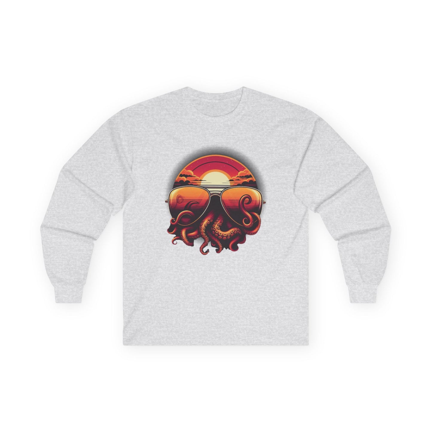 Aviator Sunglasses Sunset Tentacles Unisex Long Sleeve Shirt