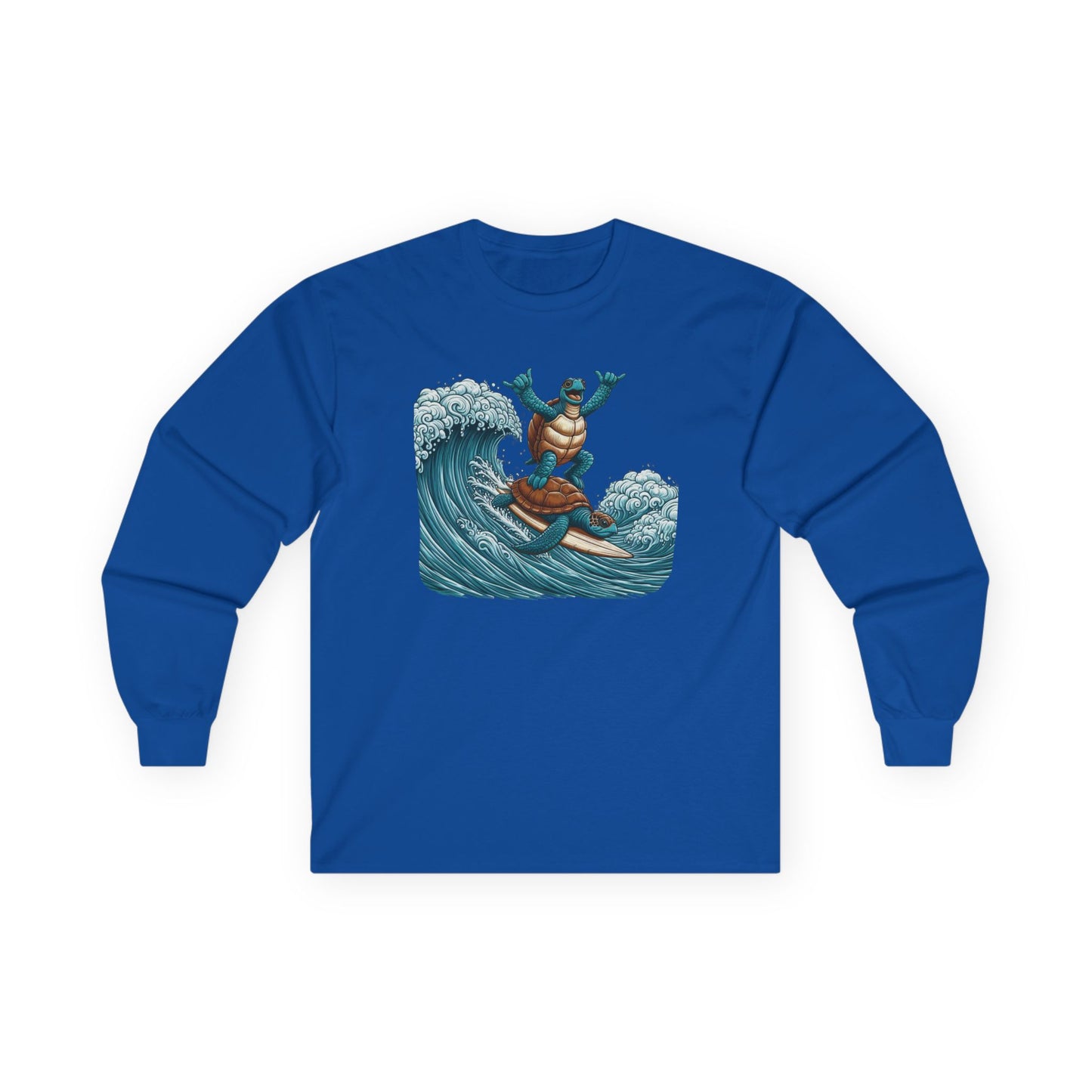 Surfing Sea Turtles Unisex Long Sleeve Shirt