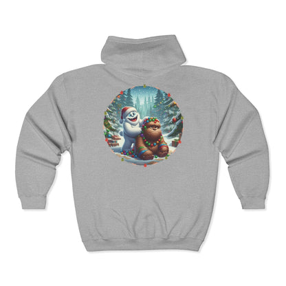 Christmas Buddies Unisex Zip-Up Hoodie