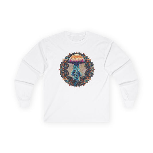 Jellyfish Mandala Unisex Long Sleeve Shirt