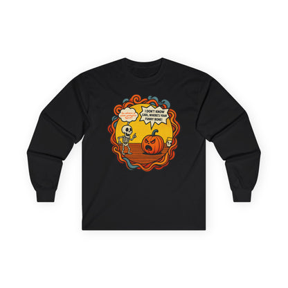 Pumpkin Spice vs Funny Bone Unisex Long Sleeve Shirt