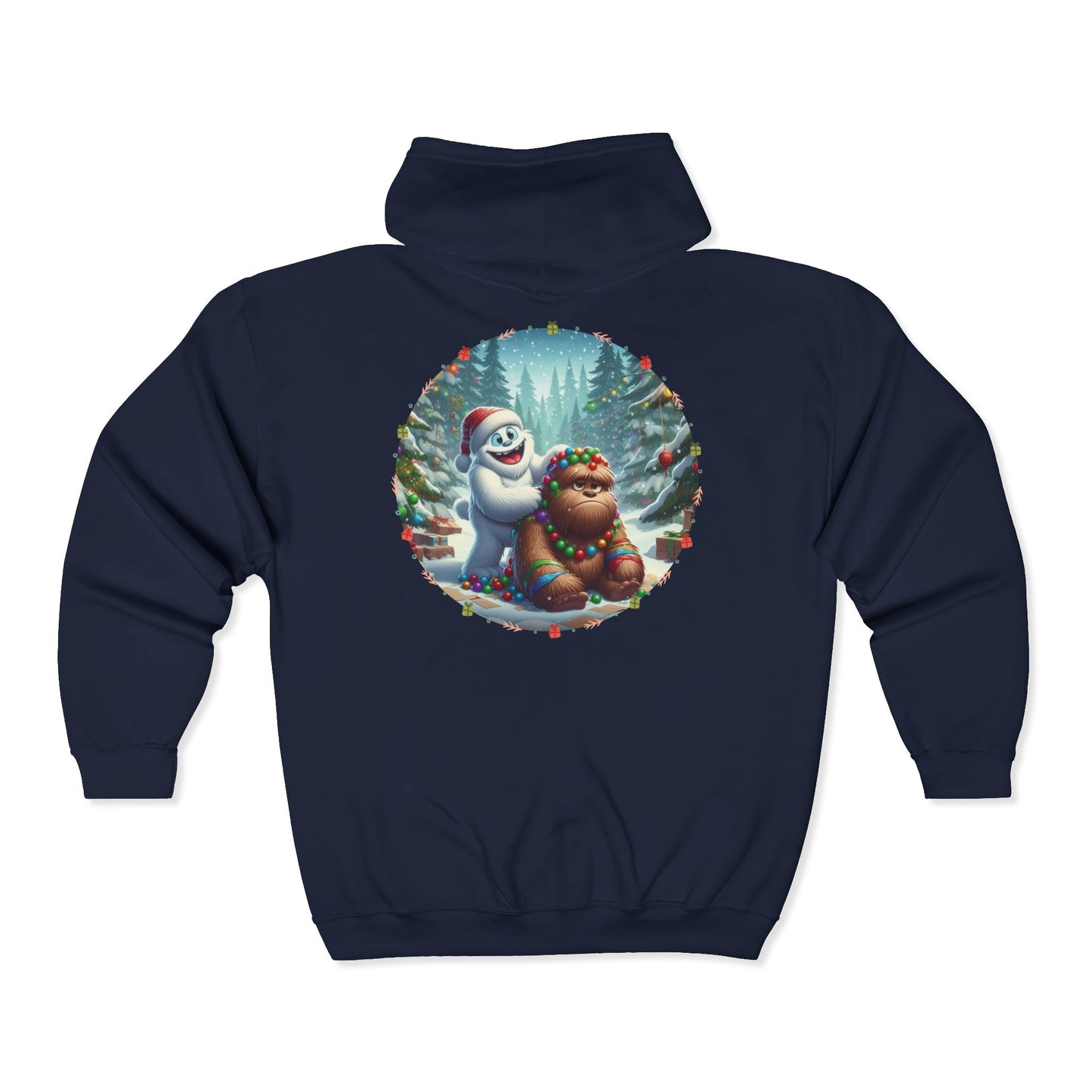 Christmas Buddies Unisex Zip-Up Hoodie