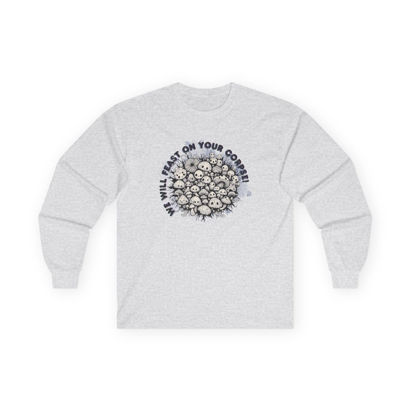 Creepy Mushroom Unisex Long Sleeve Shirt
