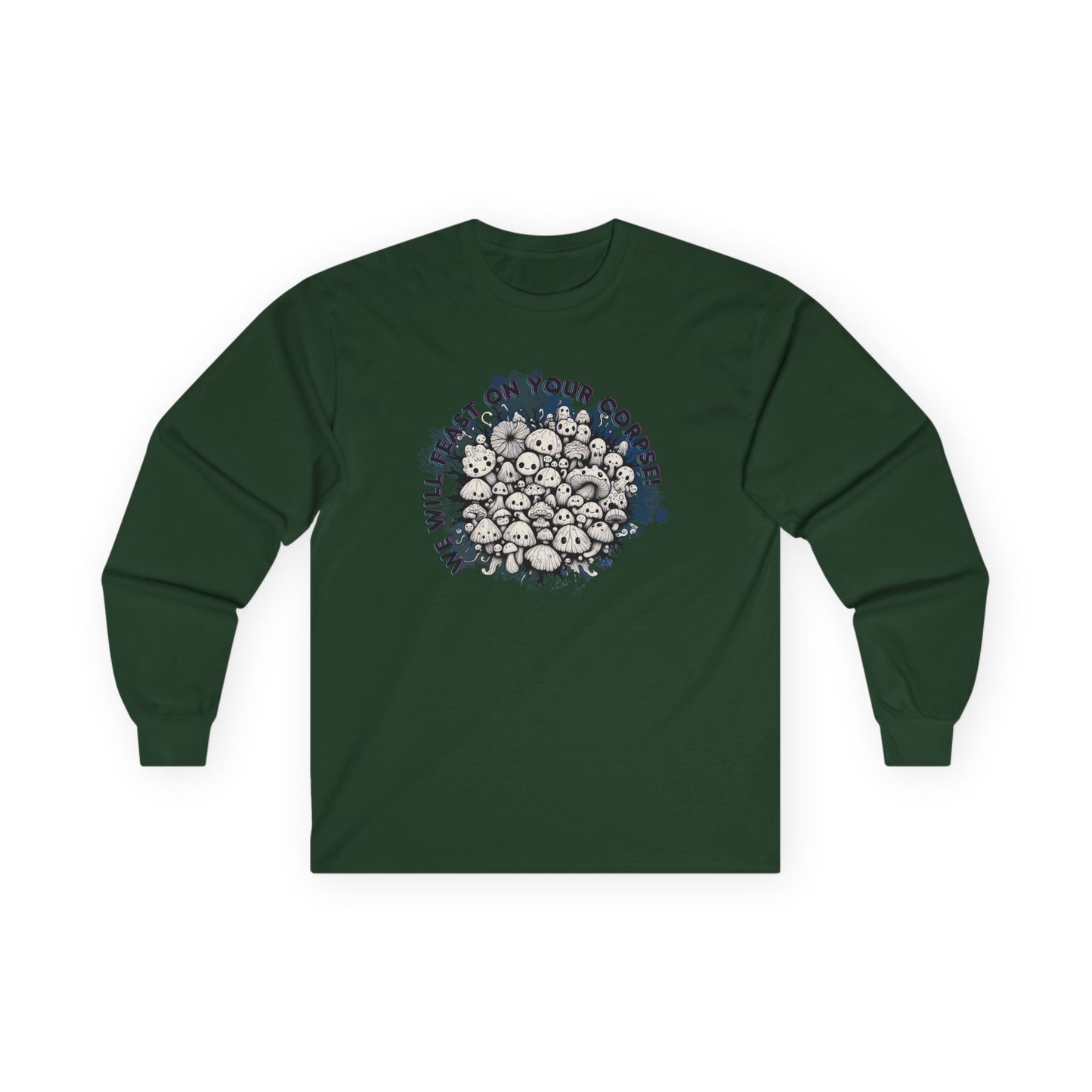 Creepy Mushroom Unisex Long Sleeve Shirt