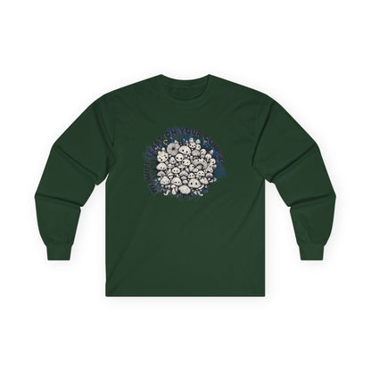 Creepy Mushroom Unisex Long Sleeve Shirt