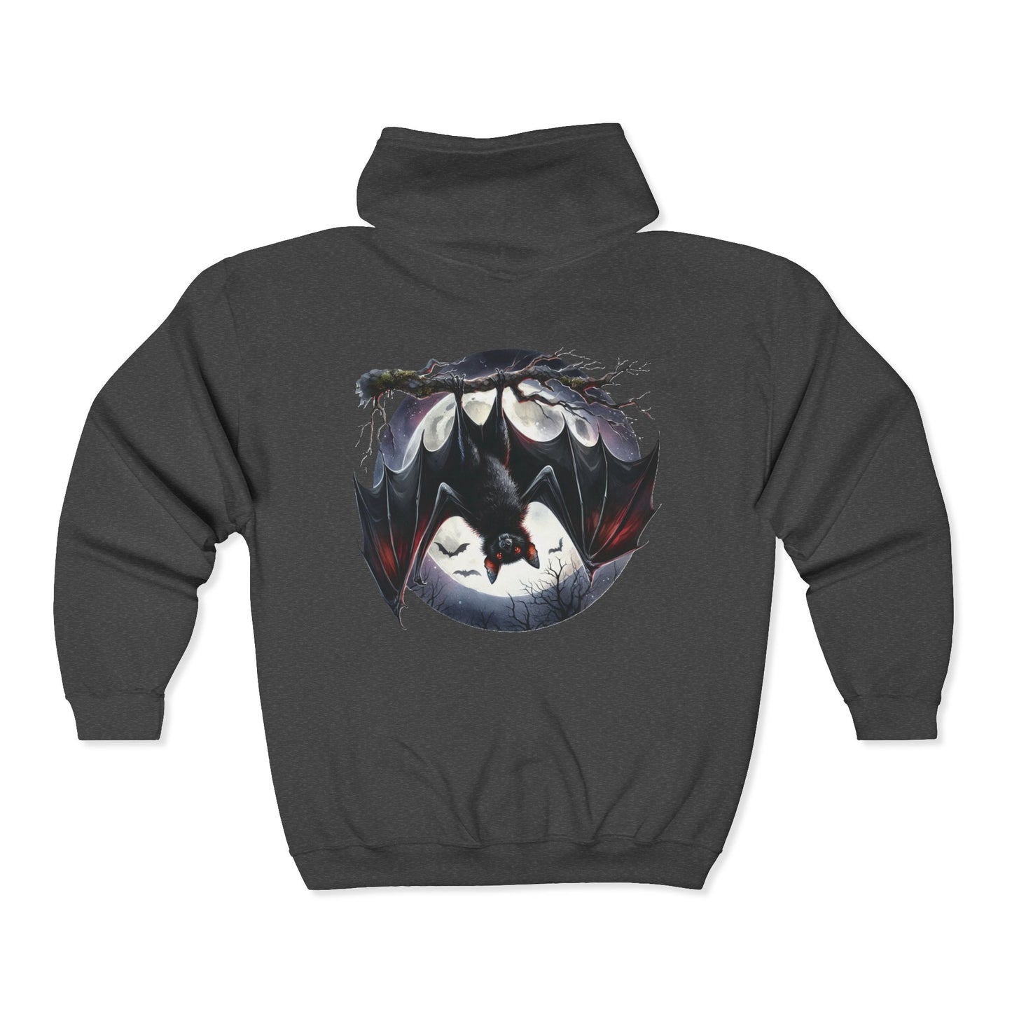 Spooky Season Bat Unisex Zip-Up Hoodie