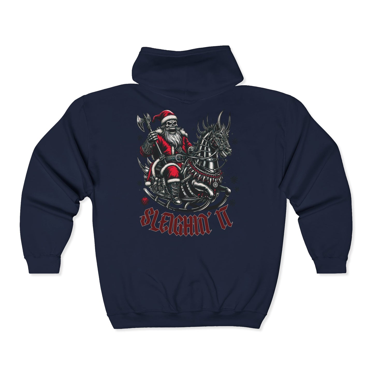 Goth Santa Unisex Zip-Up Hoodie