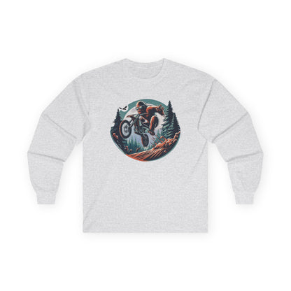 Sasquatch Dirt Bikin' Unisex Long Sleeve Shirt