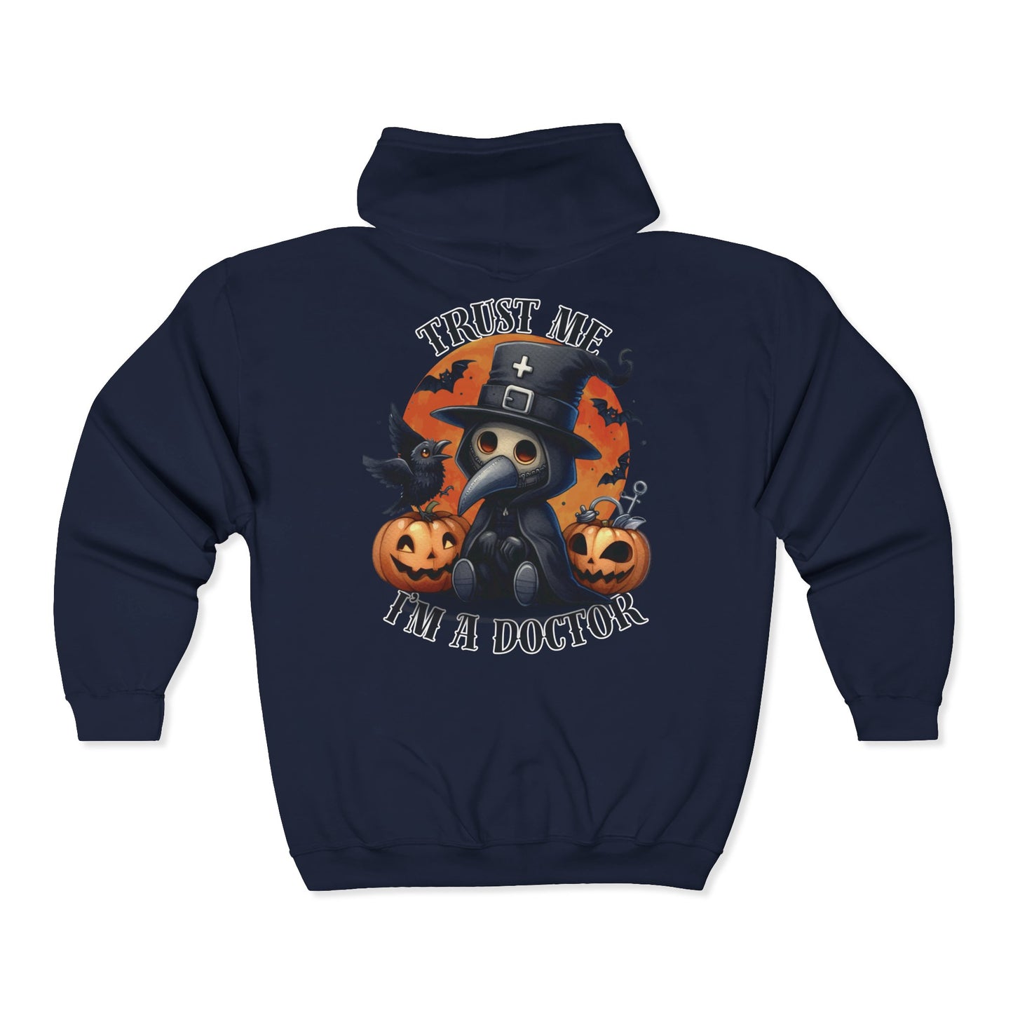 Plague Doctor Unisex Zip-Up Hoodie