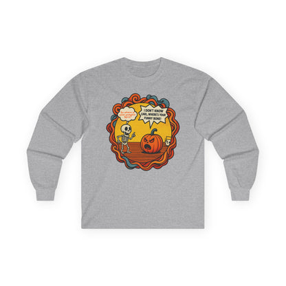 Pumpkin Spice vs Funny Bone Unisex Long Sleeve Shirt