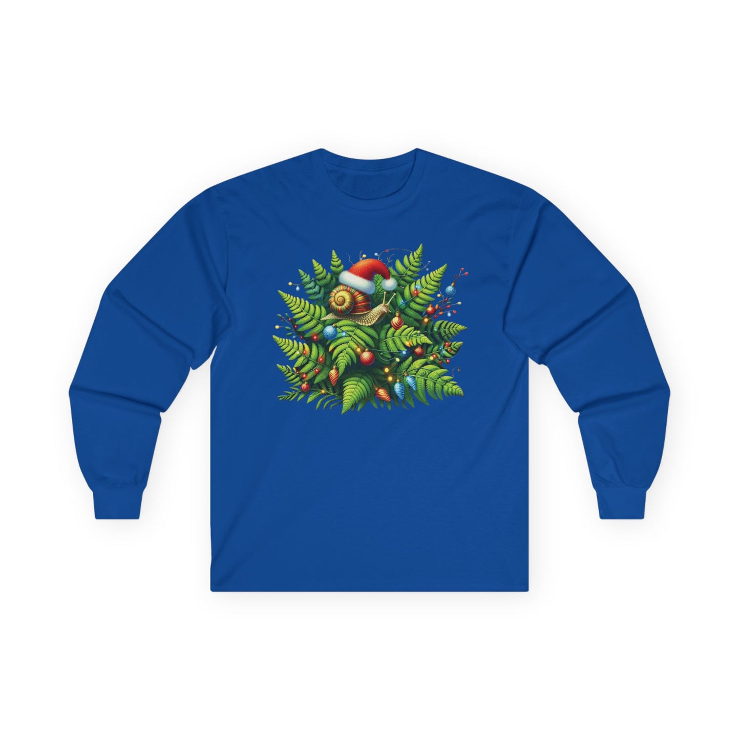 Holiday Snail Unisex Long Sleeve Shirt