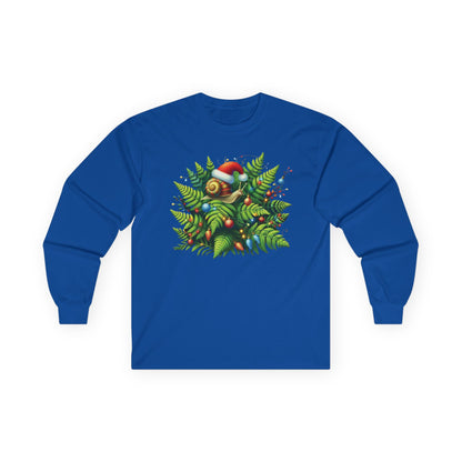 Holiday Snail Unisex Long Sleeve Shirt