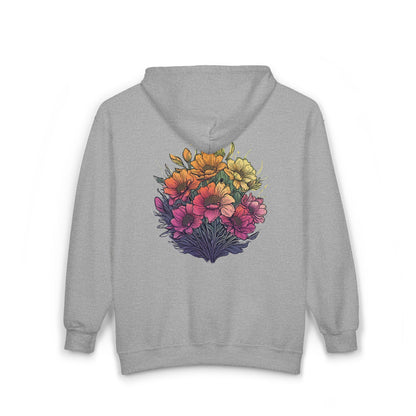 Summer Flowers Unisex Zip-Up Hoodie