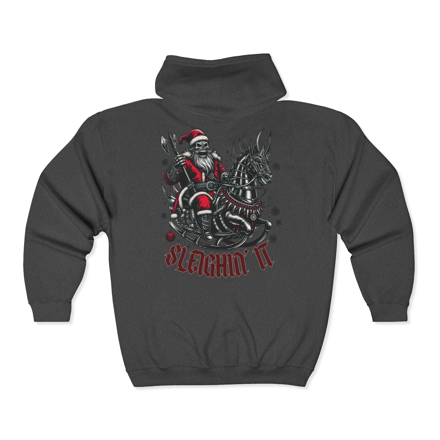 Goth Santa Unisex Zip-Up Hoodie