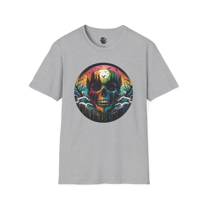 Rainbow Skull Softstyle Unisex T-Shirt