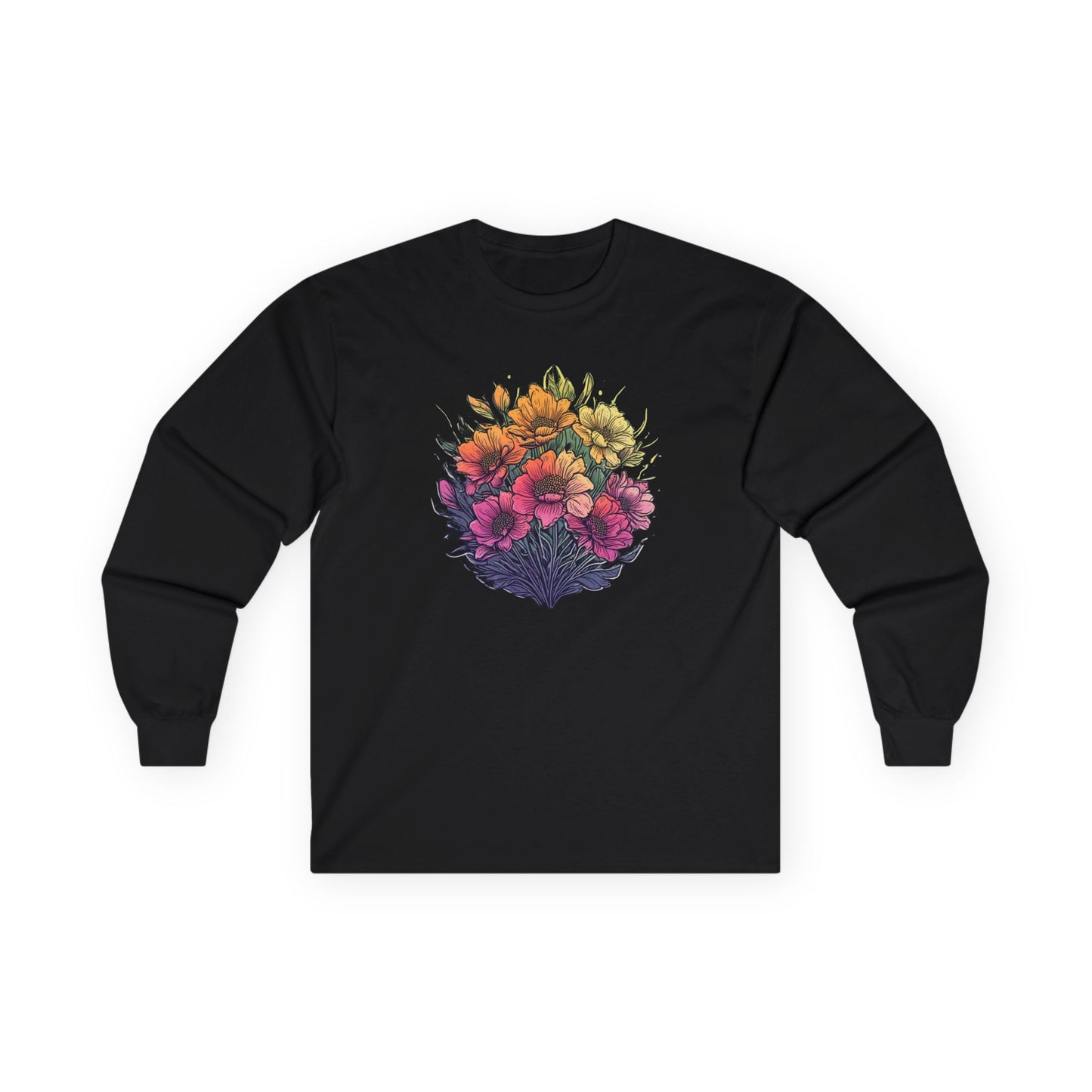 Summer Flowers Unisex Long Sleeve Shirt