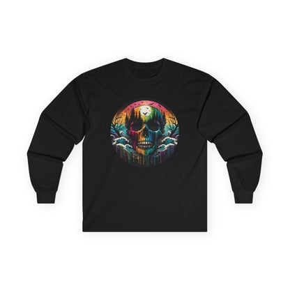 Rainbow Skull Softstyle Unisex Long Sleeve Shirt